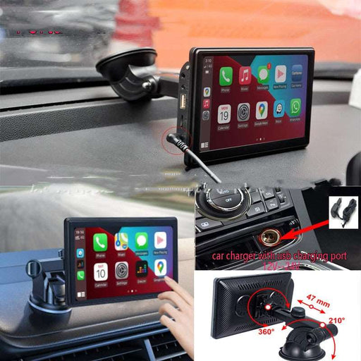 Portable Car Smart Screen with Wireless Projection (Carplay & Android Auto)